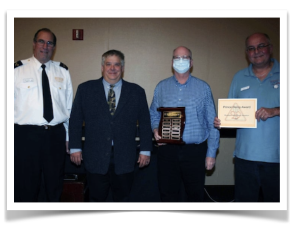 2021 Prince Henry Award Presentation  - Pictured is Craig Fraser, Scott Harmon, Brian Hunt and Mike Ludtke.