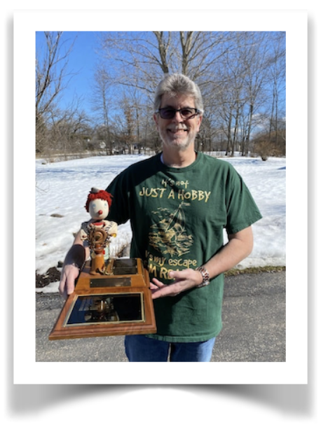 Pictured is Brian Markey, recipient of the 2020 Bonehead Award.
