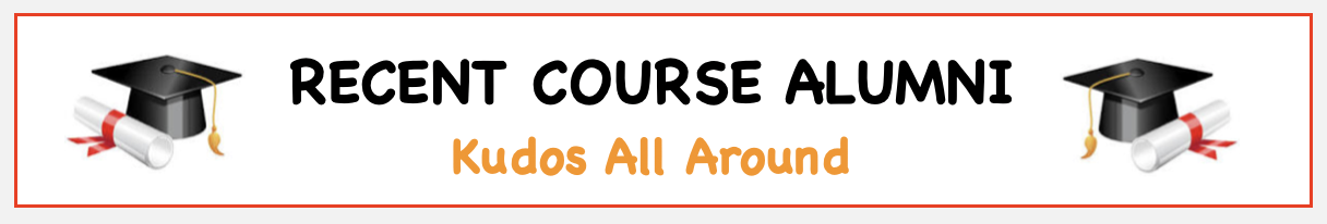 Recent Course Alumni Banner